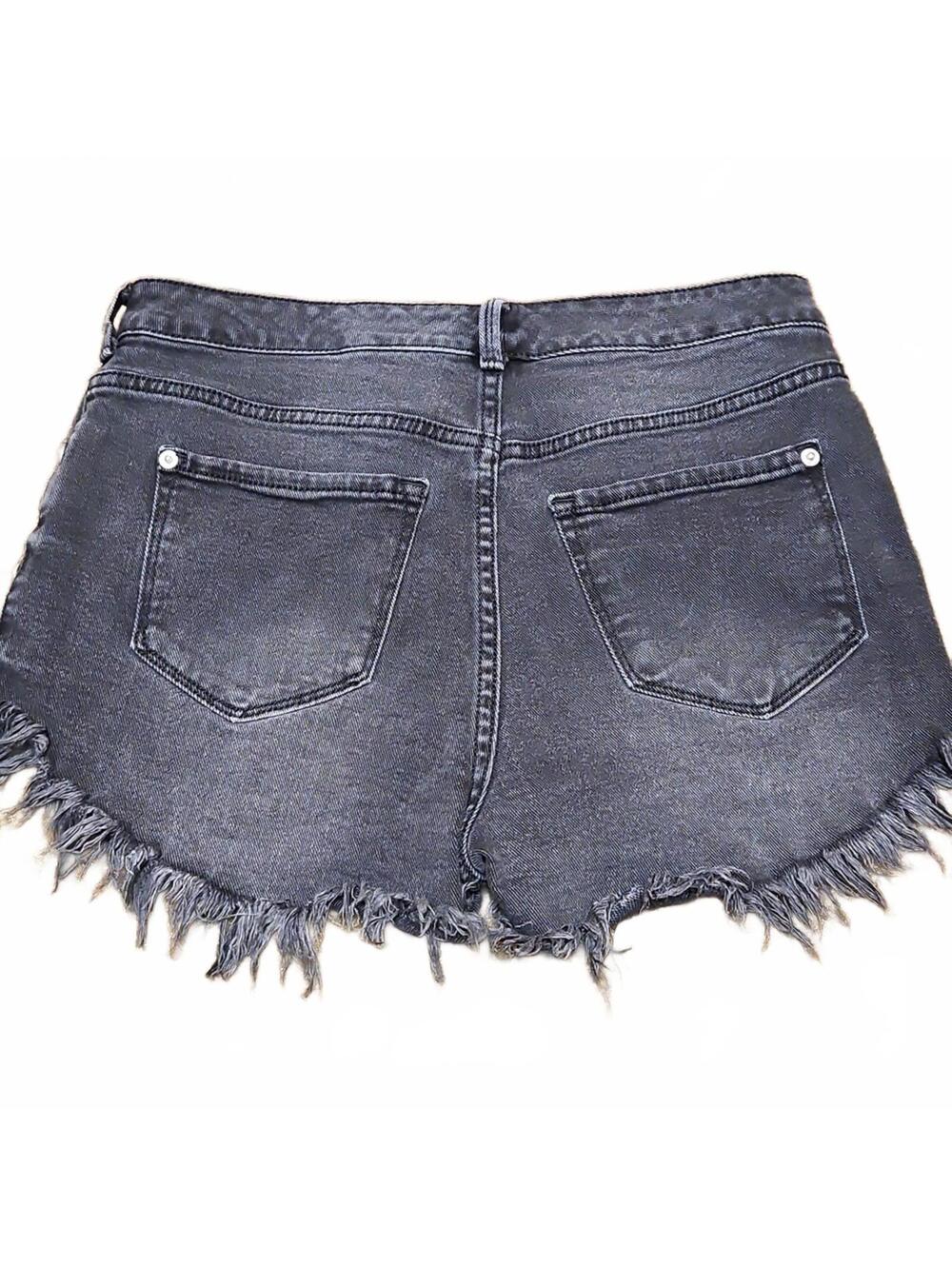 INC Denim | Stylish Black Frayed Denim Women Shorts | 29 - Picture 3 of 3